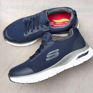 Skechers Work Arch Fit Jake Men's Slip On Athletic Shoe Navy size 7.5